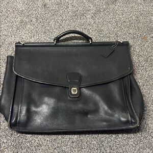 Coach Beekman Black leather briefcase
